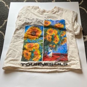 Claude Monet Cropped Tee